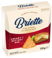 Сир Briette Creamy Buttery Red 125 г 60%		