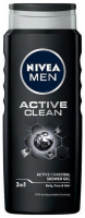 Гель для душу Nivea Men Active Clean 3in1 500мл