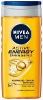 Гель Nivea Men д/душу Active Energy 3in1 250мл