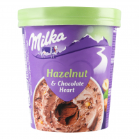Морозиво Milka Hazelnut відро 312г 