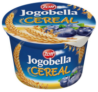 Йогурт Zott Jogobella злаки зі смаком чорниця 3,5% 200г