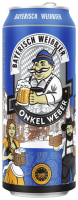 Пиво Onkel Weber Bayerisch Weissbier ж/б 0.5л
