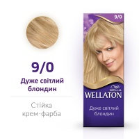 Крем-фарба стійка для волосся Wella Wellaton 9/0 Дуже Світлий Блондин