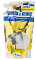 Засіб Wash&Free для миття посуду лимон та м’ята 500мл