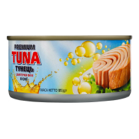 Тунець Polar Seafood Premium Tuna шматочки в оліії ж/б 185г