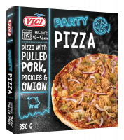 Піца Vici Party Pizza з подрібленим м`ясом свинини 350г
