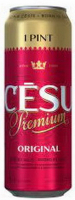 Пиво Cesu Original фільтроване світле з/б 0,568л
