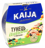 Тунець Kaija з овочами 185г