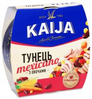 Тунець Kaija Mexicano з овочами 185г