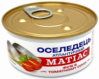 Оселедець Banga Матіас філе в томатному соусі ж/б 180г