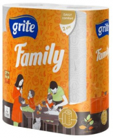Рушники паперові Grite Family двошарові 2 рулони