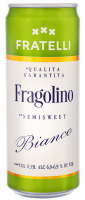 Напій винний Fratelli Fragolino semisweet bianco 0.33л 
