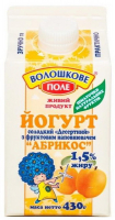 Йогурт Волошкове Поле 1,5% абрикос п/п 430г