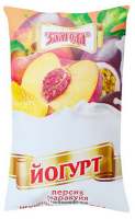 Йогурт Злагода н/ж персик-маракуйя п/е 900г