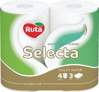Туалетний папір Ruta Selecta Білий, 4 шт.