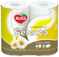 Туалетний папір Ruta Selecta Ромашка, 4 шт.