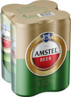 Пиво Amstel 1870 Світле 5% 4Х0,5л Мультіпак