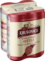 Пиво "Krusovice Kralovska" Світле  4,2% 4Х0,5л Мультіпак