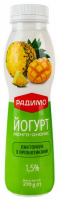 Йогурт Радимо Манго-ананас 1,5% 270г