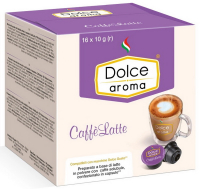 Кава Dolce Aroma CaffeLatte для системи Dolce Gusto капсули 16*10г
