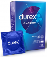 Презервативи латексні з силіконовою змазкою DUREX® Сlassic (класичні) 18 шт