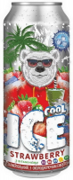 Напій безалкогольний Ice Cool Полуниця с/газ ж/б 0,5л