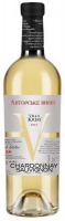 Вино Villa Krim Shardonnay Sauvignon біле сухе 0,75л