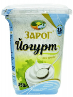 Йогурт Зарог 3,2% без наповнювача 350г