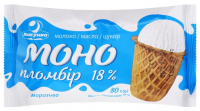 Морозиво Ласунка Моно пломбір 18% ст 80г