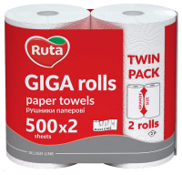 Рушник паперовий Ruta Giga Rolls 2 шари 2 рулони
