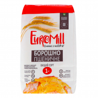 Борошно EuroMill пшеничне в/с 1кг