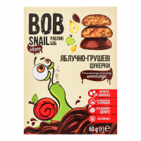 Цукерки Bob Snail яблучно-грушеві в бельг. шоколаді 60г 
