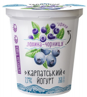 Йогурт Галичина Чохина-чорниця 2,2% 260г