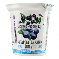 Йогурт Галичина Чохина-чорниця 2,2% 260г