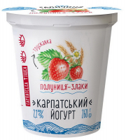 Йогурт Галичина Полуниця-злаки 2,2% 260г