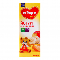 Йогурт Milupa питний абрикос-банан 207г