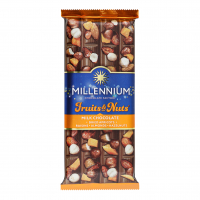Шоколад Millennium Fruits&Nuts молочний 90г х12