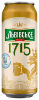 Пиво Львівське 1715 з/б 480мл