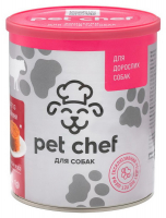 Корм PET CHEF для собак з яловичиною 800г