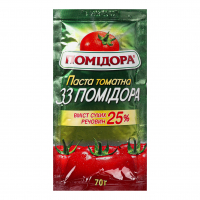 Паста томатна 33 Помідора 25% п/п 70г