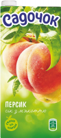 Сік Садочок персиковий з м`якоттю 0,95л