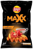 Чіпси Lay`s Maxx Круті хвилі Шалена сальса 120г