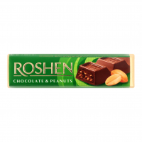 Батончик Roshen шоколадний з арахісовою нач. 38г