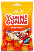 Цукерки Roshen Yumm!Gummi Funny Cola 70г