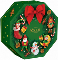 Подарунок новорічний Roshen Різдвяний вінок 423г