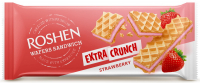 Вафлі Roshen Wafers Sandwich Extra Crunch Strawberry 142г