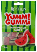 Цукерки желейні  Roshen Yummi Gummi Watermelon Slices 70г