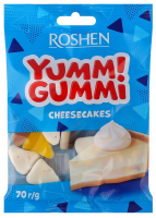 Цукерки Roshen Yumm Gummi Cheesecakes 70г