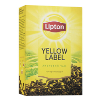 Чай Lipton Yellow Label чорний листовий 80г