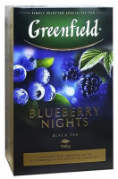 Чай Greenfield Bluberry Nights чорний з ожиною 100г
